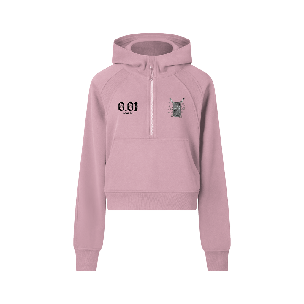 Women’s Cropped Half-Zip Hoodie