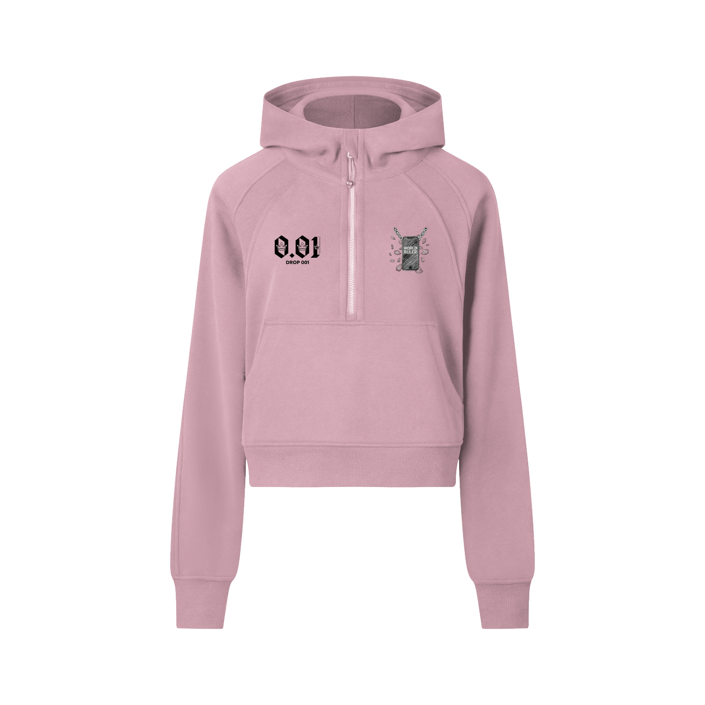 Women’s Cropped Half-Zip Hoodie