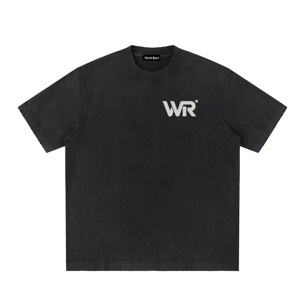 World Ruler Logo Frayed T-Shirt