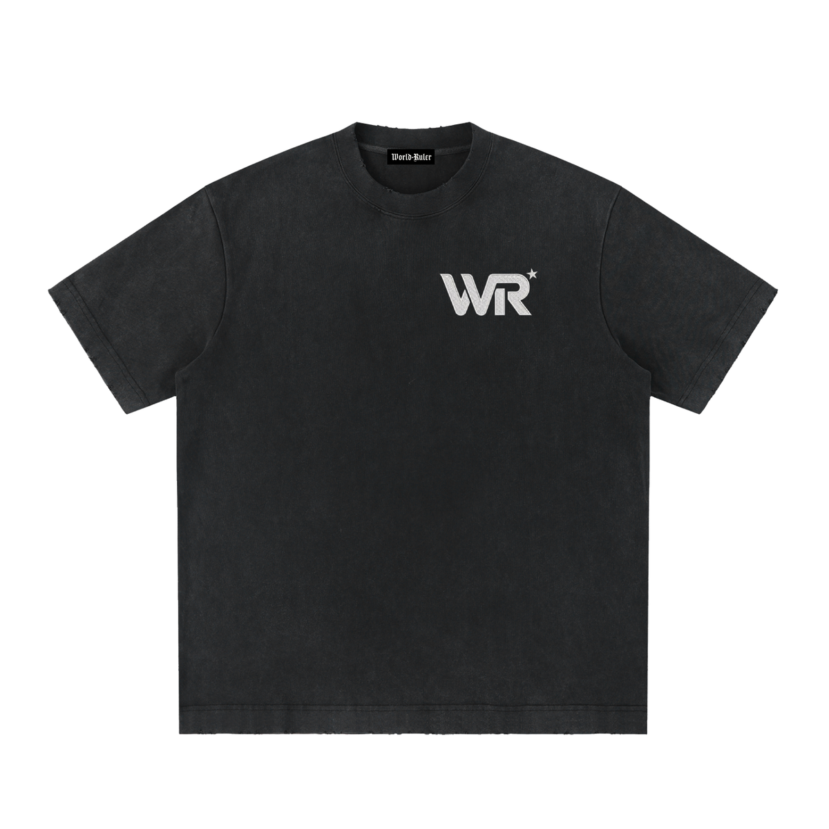 World Ruler Logo Frayed T-Shirt
