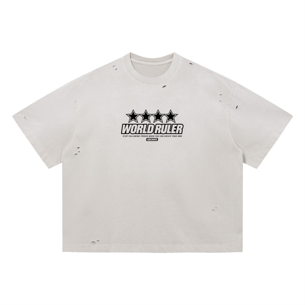 World Ruler Distressed Star T-Shirt