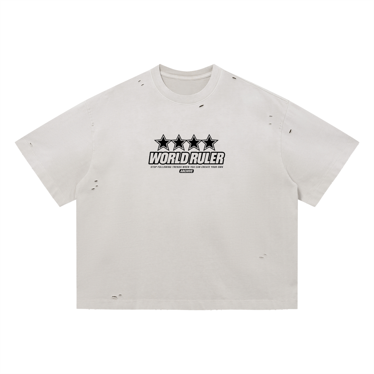 World Ruler Distressed Star T-Shirt